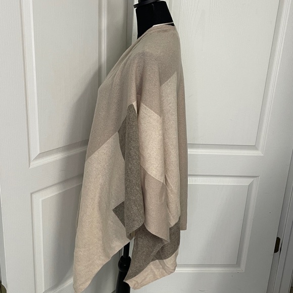 Charter Club pure Cashmere Luxury wrap shawl beige one size S M L XL super soft - Picture 7 of 12